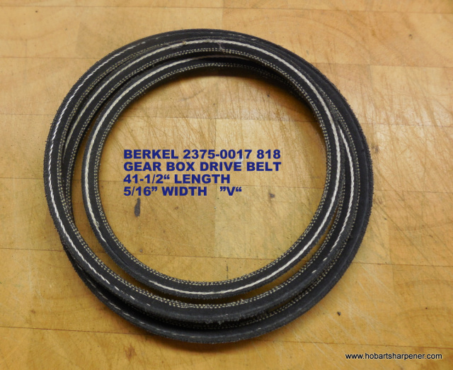 BERKEL 2375-0017 818 GEAR BOX DRIVE BELT 41-1/2" LONG 5/16" WIDE "V" BELT